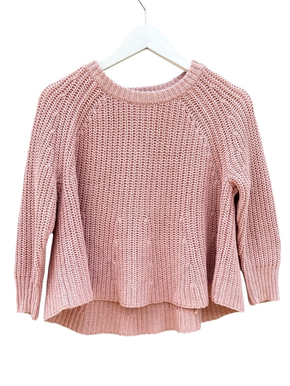 Madewell Linen/Cotton Cropped Sweater